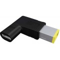 Perėjimas maitinimo šaltiniui nešiojamam kompiuteriui USB C → new tip Lenovo kampu
